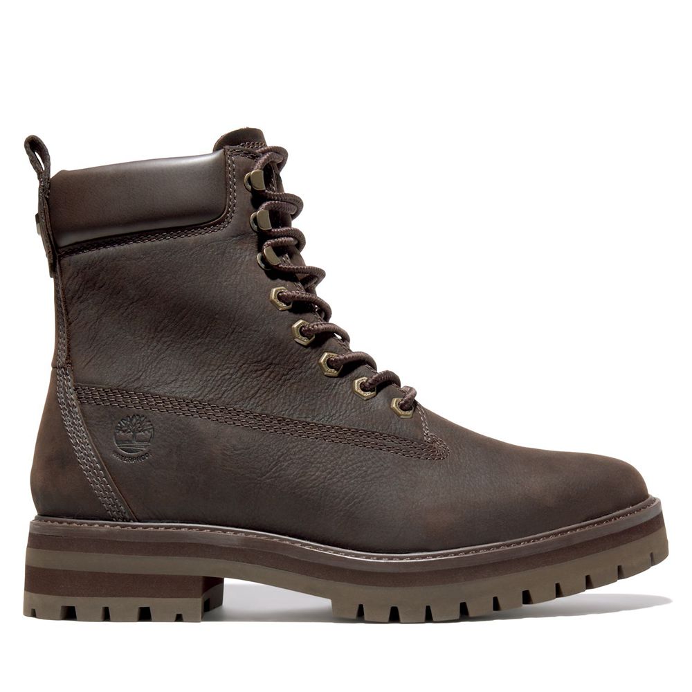 Bocanci De Zapada Timberland Barbati Maro Inchis - Courma Guy Waterproof - Romania - QDICNU845